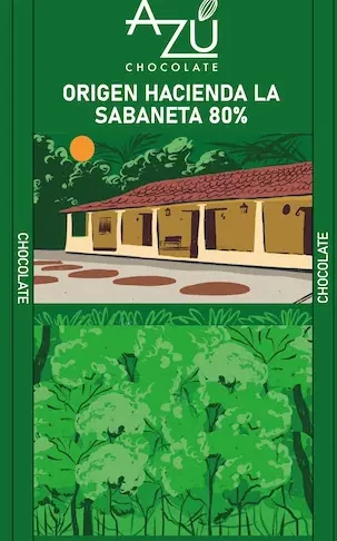Barra de Chocolate Hacienda La Sabaneta 80%