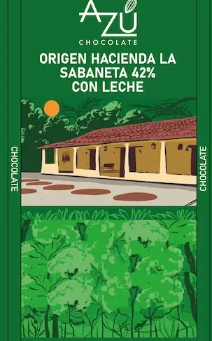 Barra de Chocolate Hacienda La Sabaneta 42% con leche